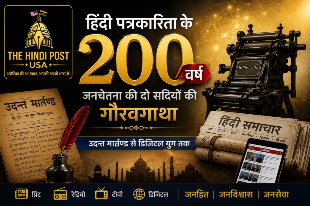 हिंदी पत्रकारिता के 200 वर्ष: शब्दों से समाज तक की प्रेरणादायक यात्रा